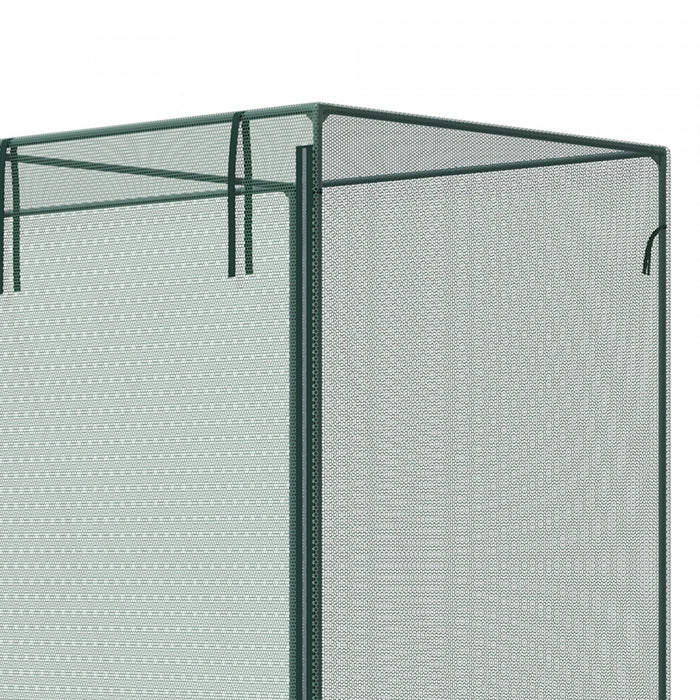 Outsunny 6.5 X 3.3ft Crop Cage, Zippered Door Plant Protection Tent Green