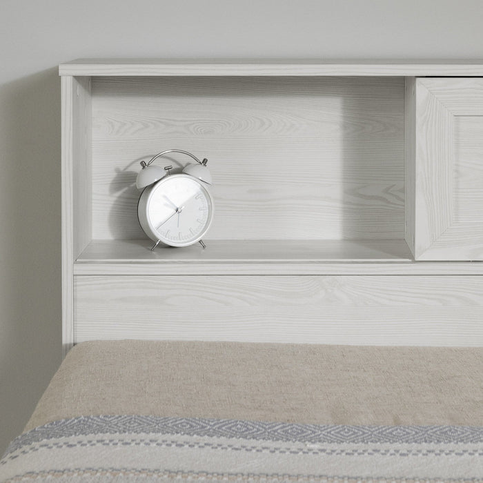 Hazen Bookcase Headboard - White Pine