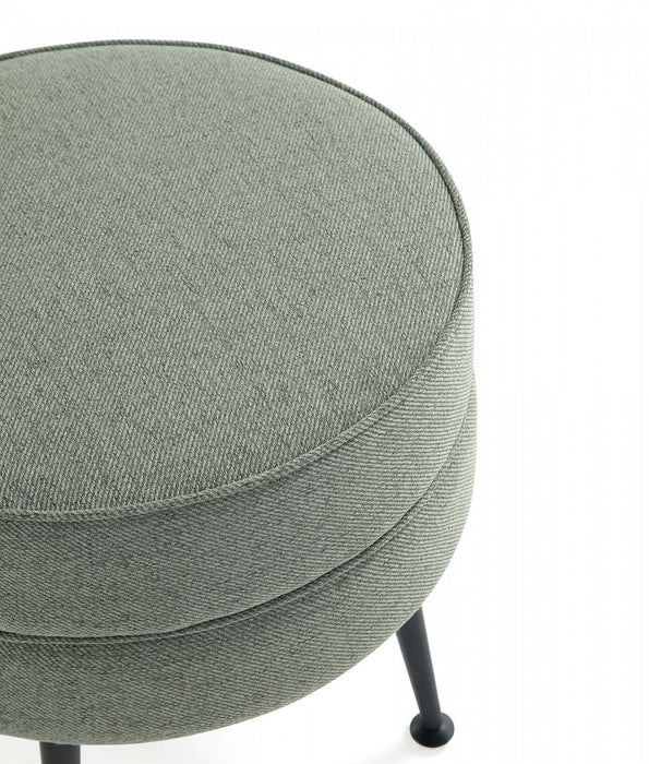 Bailey Mid-Century Modern Upholstered Accent Ottoman in Sage Green 