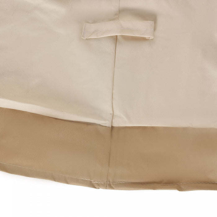 Outsunny Oval Patio Table And Chair Set Cover, Beige/coffee Sofa Set