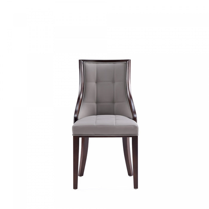 Fifth Avenue Traditional Wood Upholstered Dining Chair in Gray - Set of 4 