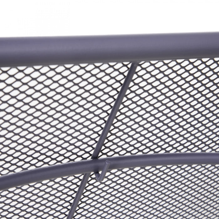 Outsunny Adjustable Balcony Hanging Railing Table, Grey