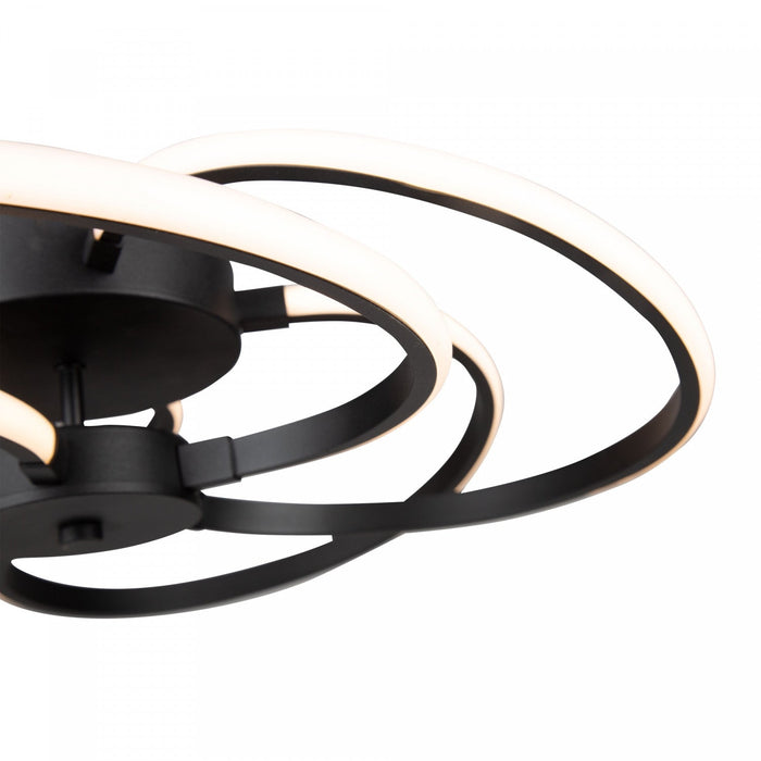 Equinox 30 W LED Black Flush Mount 