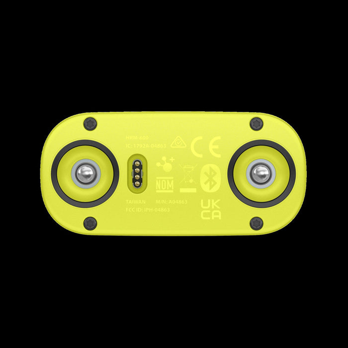 Garmin Hrm 600 Heart Rate Monitor Xs-s, Black/yellow, Running Dynamics, Fitness Tracker, 2-month Battery, Bluetooth, Ant+