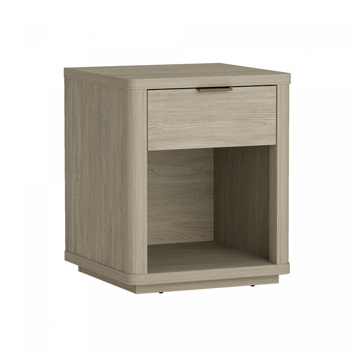 Evelyn Modern 20\" Nightstand in Natural (1-Drawer) 