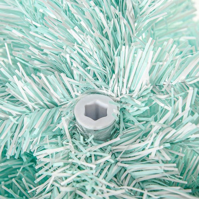 Homcom Slim Artificial Christmas Tree, Pencil Xmas Tree, Gradient Blue