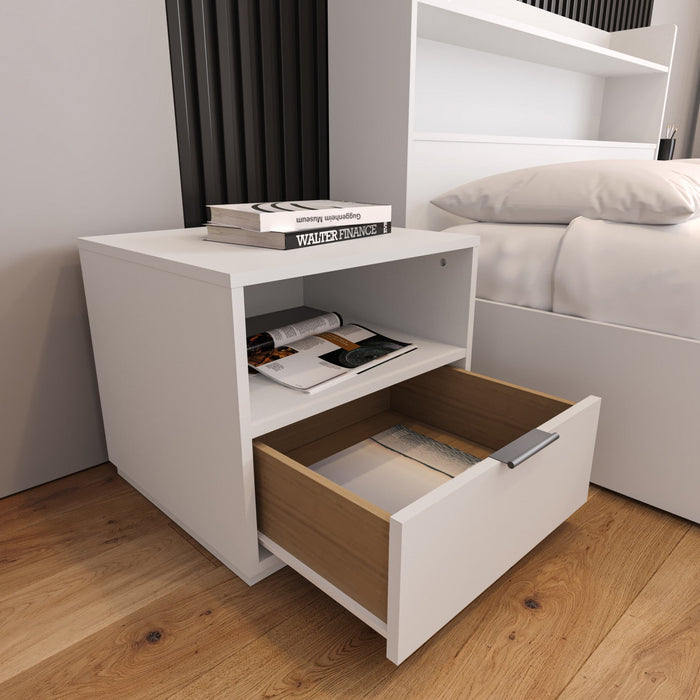 Nordika Hunter Nightstand - White