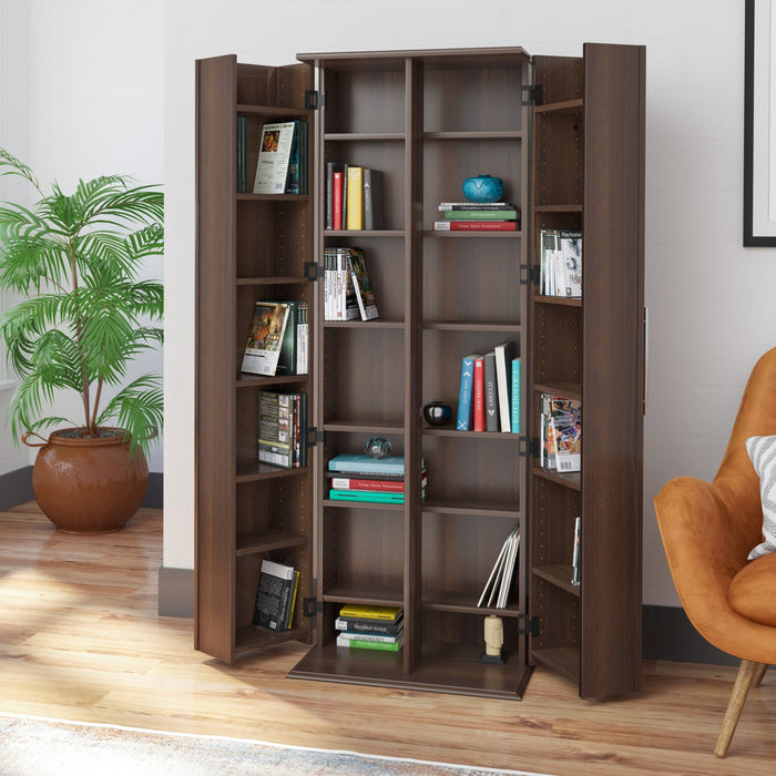 23-shelf Multimedia Storage - Espresso 