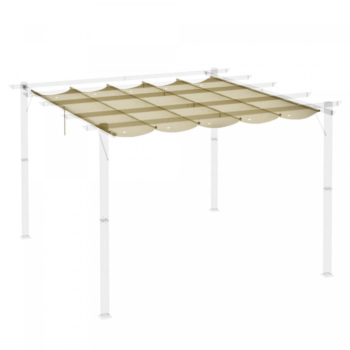 Outsunny Retractable Replacement Pergola Canopy For 10' X 13' Pergola, Pergola Cover Replacement, Be