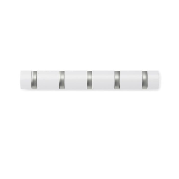 Umbra 5 Flip Wall-Mounted Hooks - White