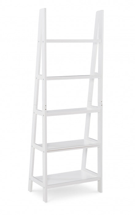 Acadia Ladder Bookcase - White