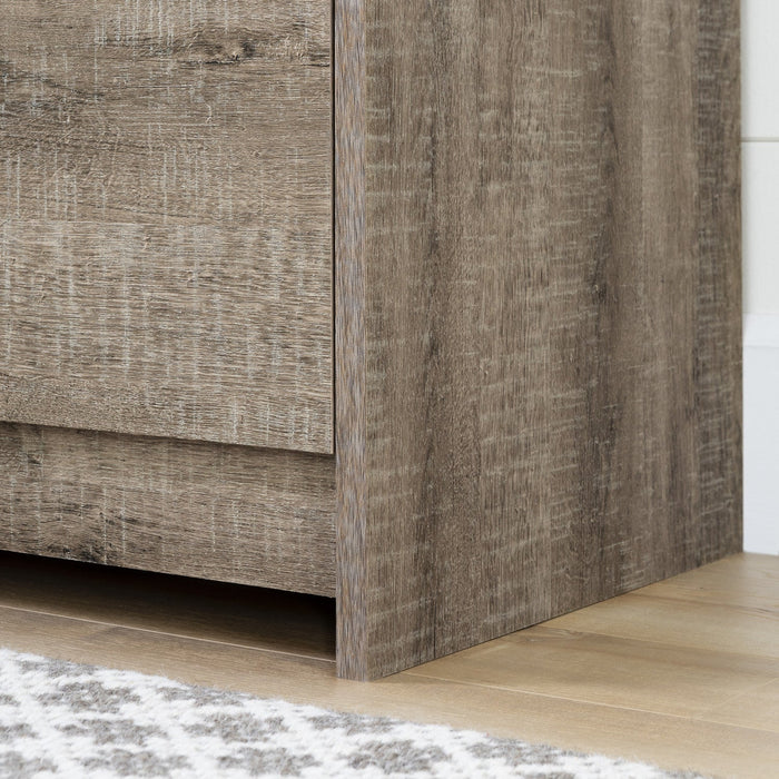 Tassio 5-Drawer Chest - Weathered Oak 