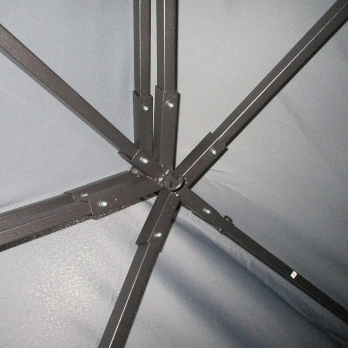 Outsunny 13' X 10' Patio Gazebo, Double roof Outdoor Gazebo Canopy Shelter With Netting & Curtains, 