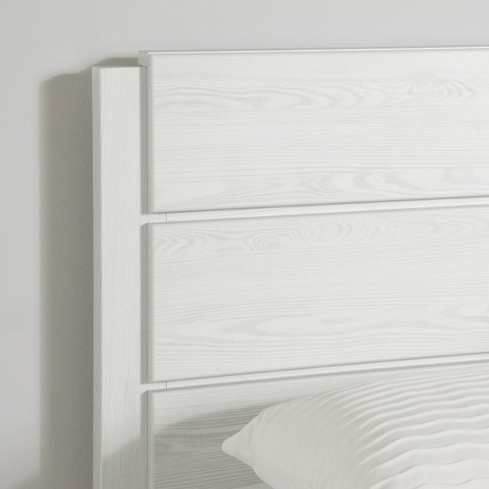 Arlen Mates Bed With 3 Drawers And Headboard Set - White Pine 
