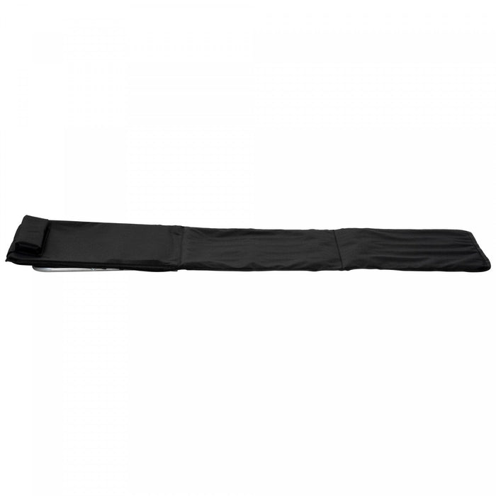 Outsunny 2 Pcs Folding Beach Lounge Chair W/ Pillow, Black