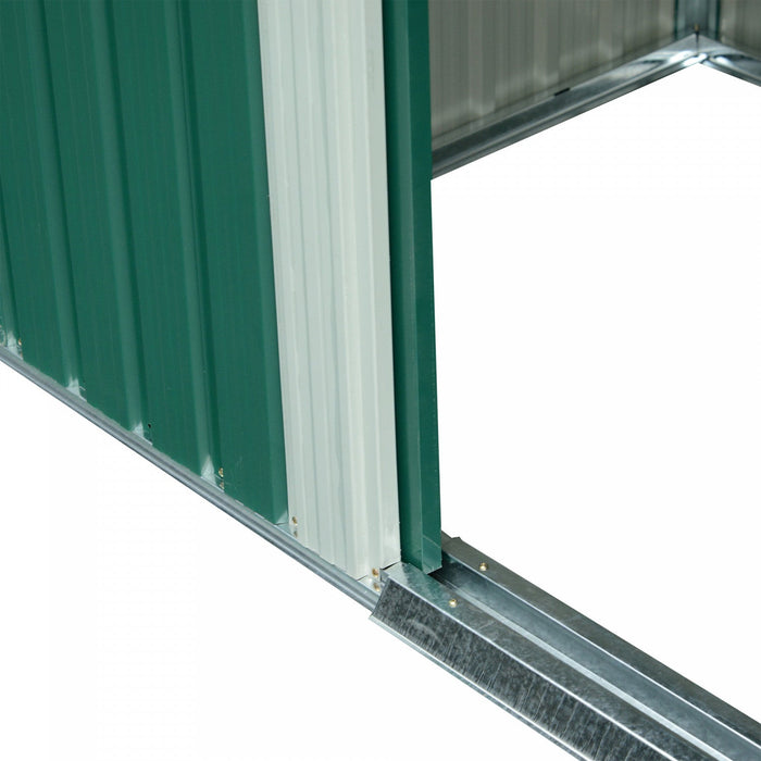 Outsunny 6' X 8.5' Garden Storage Shed, Metal Tool Storage House With Pc Boards And Double Doors For