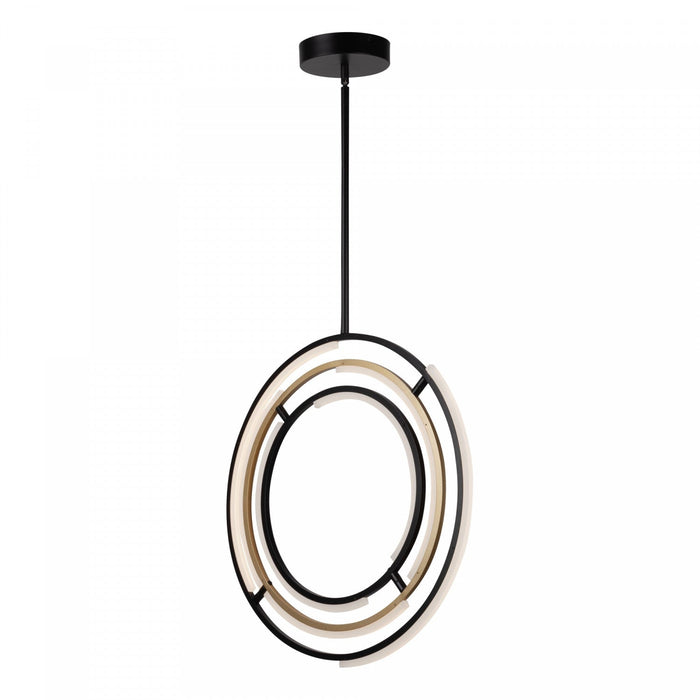 Trilogy Black & Brass Integrated LED Pendant II