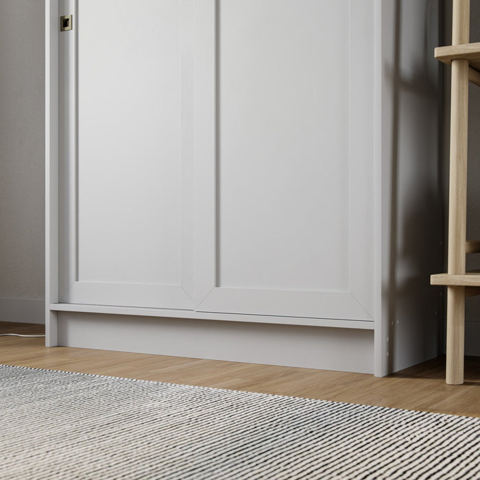 Elite 4-shelf Accent Cabinet - White 