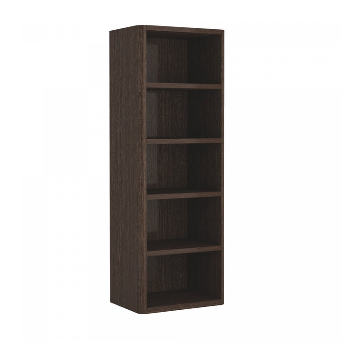 Rivington Modern 28\" Open Bookcase in Dark Walnut 