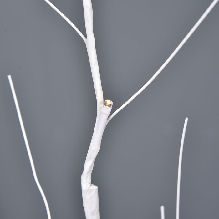 Outsunny 5ft Tree Light With 58 Warm Leds And 8 Modes