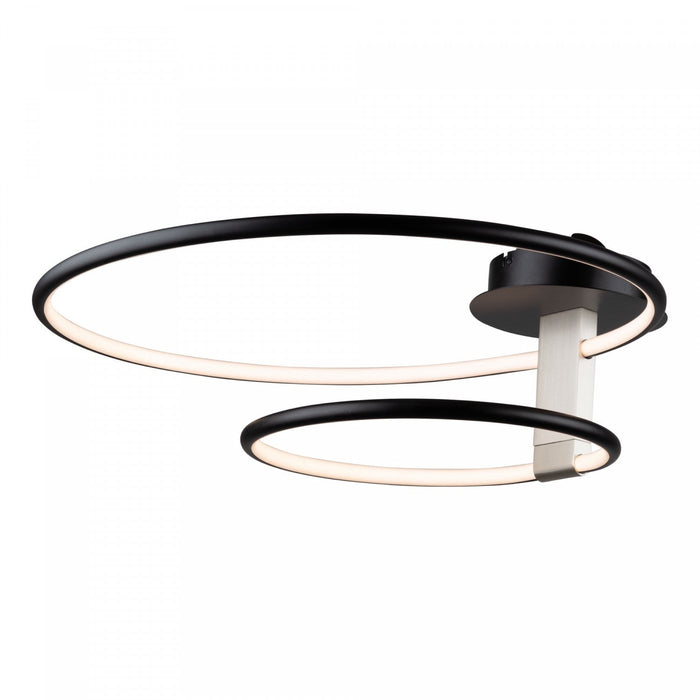 Halo Black Integrated LED Semi-Flush Mount II