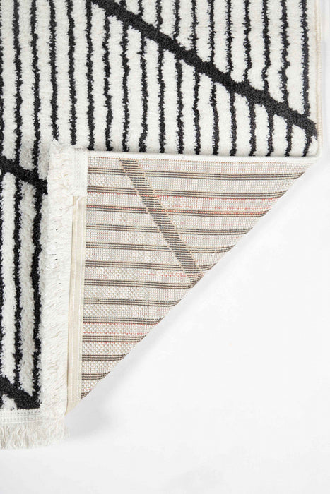 Sloane Contemporary 2'3\" x 7'6\" Runner Rug in Ivory Indoor Area Rug 