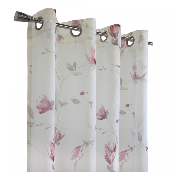 Habitat Symphony Rose Sheer Grommet Curtain Panel - 52 x 95