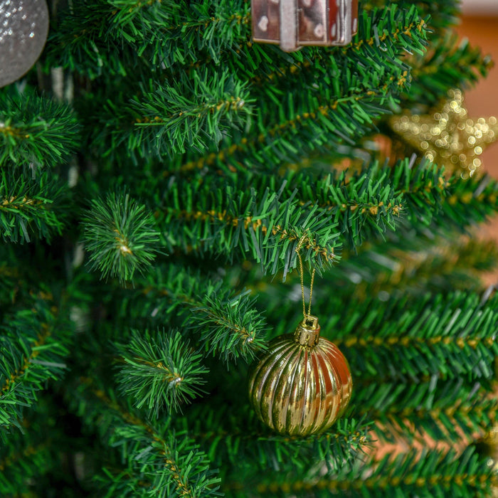 Homcom Pencil Christmas Tree, Slim Xmas Tree With Realistic Branches