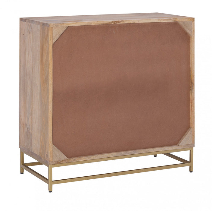 Janie 3-Drawer Rattan Accent Cabinet - Natural