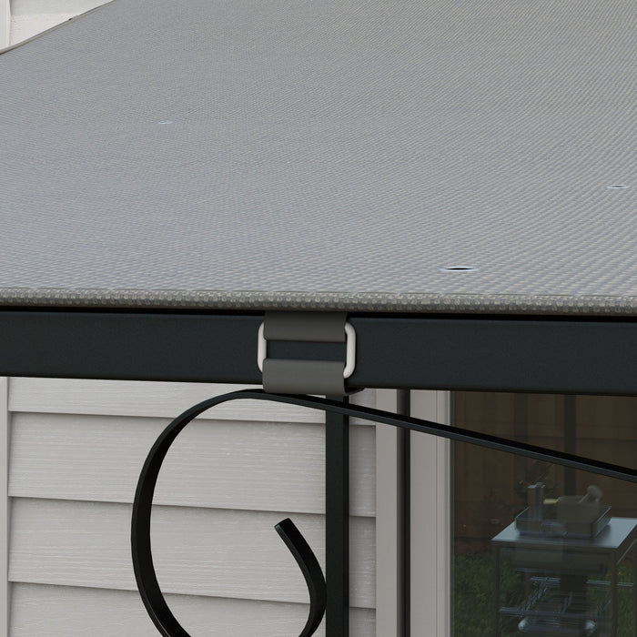 Outsunny Replacement Pergola Canopy For Outsunny 84c-038 Series, Dark Grey