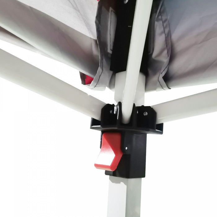 Outsunny 10' X 10' Pop Up Canopy Tent With Sidewall And Bag, White