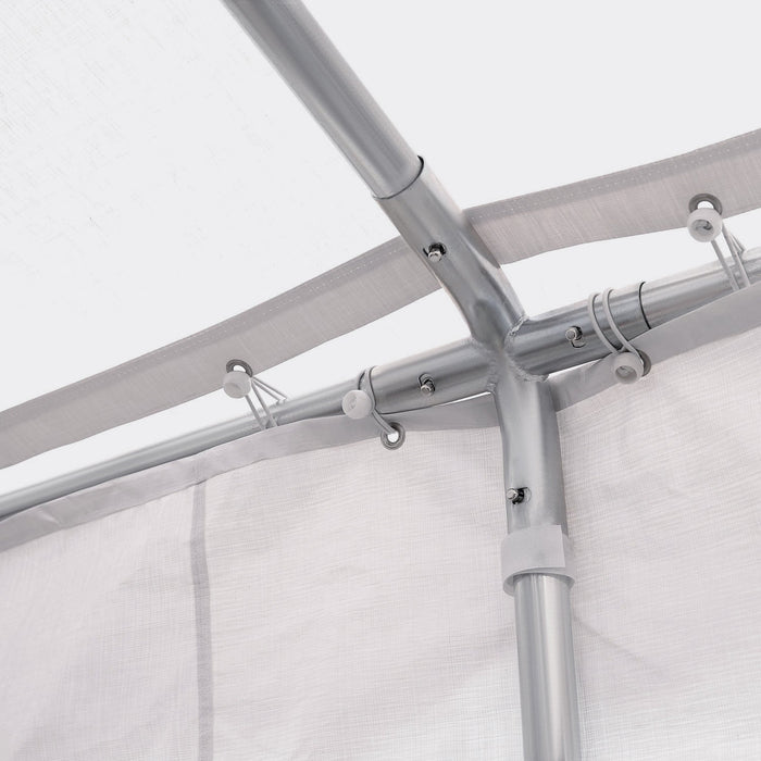 Outsunny 20'x13' Heavy Duty Party Tent, Carport Garage Canopy, Portable Sun Shelter With Sidewalls W