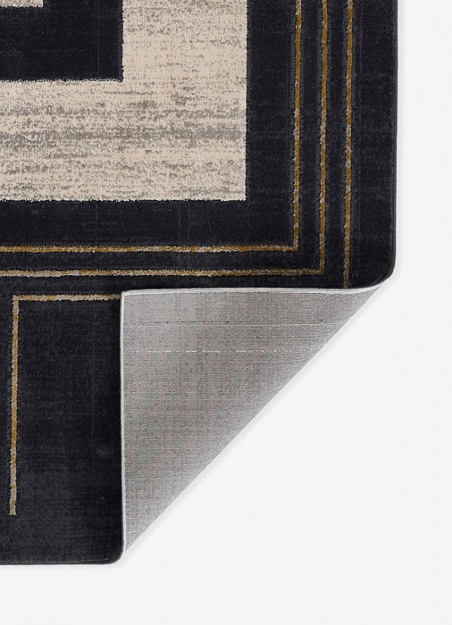 Erisa Contemporary 5'1\" x 7'7\" Area Rug in Grey Indoor Area Rug 