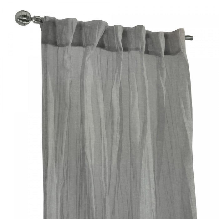 Habitat Paloma Pale Thyme Sheer Dual Header Curtain Panel - 52 x 108