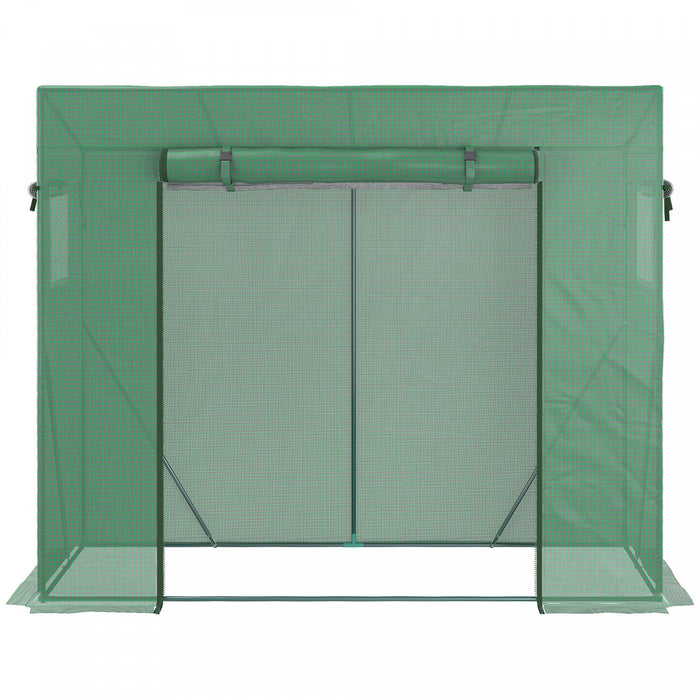 Outsunny 6.6' X 2.5' X 5.5' Walk-in Greenhouse Patio Hot House Plants Flowers Herbs Tomato Grow With