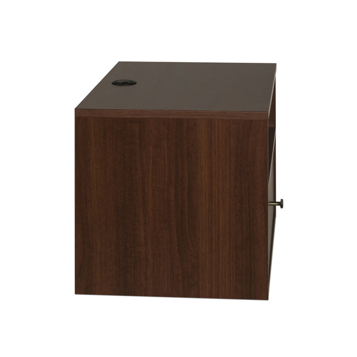 Floating Shelf with Drawer - Espresso