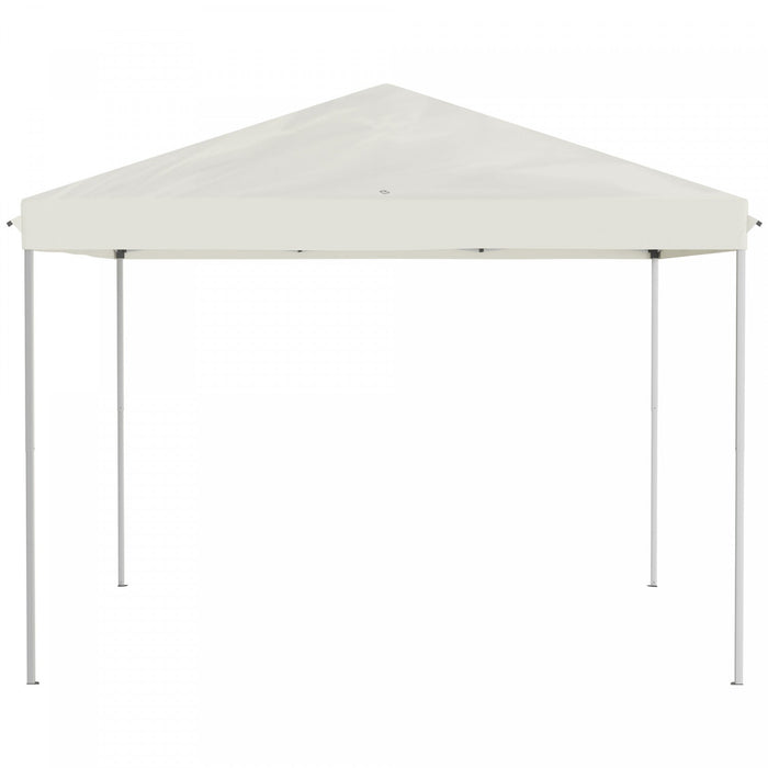 Outsunny 10' X 10' Pop Up Canopy Tent Gazebo With Removable Mesh Sidewall Netting, Carry Bag For Bac