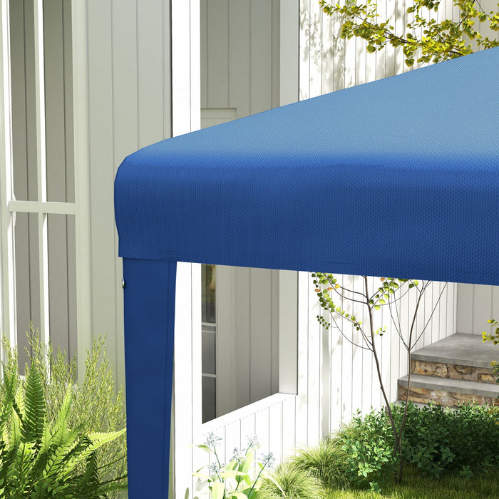 Outsunny 9' X 9' Party Tent Portable Gazebo Canopy For Weddings Parties Outdoor Sunshade With Dresse