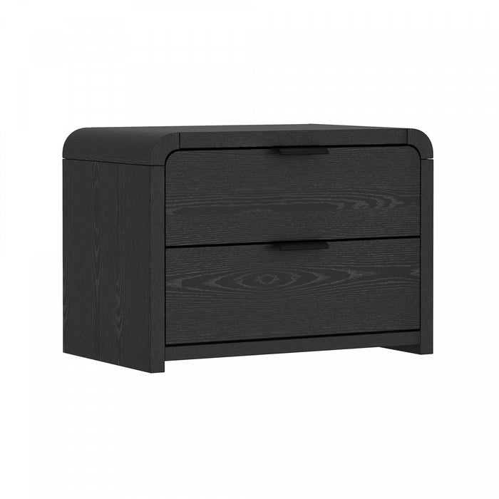 Grace Modern 28\" Nightstand in Black 