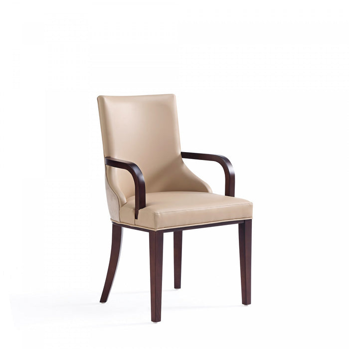 Shubert Modern 8-Piece Dining Chair Set in Tan 