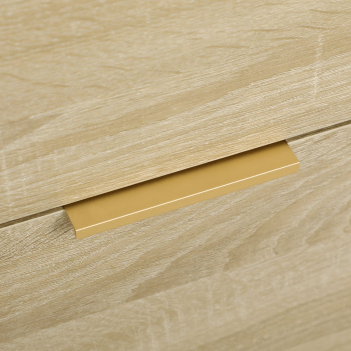 Vinsetto Lateral Filing Cabinet With Hanging Bars For Letter Size