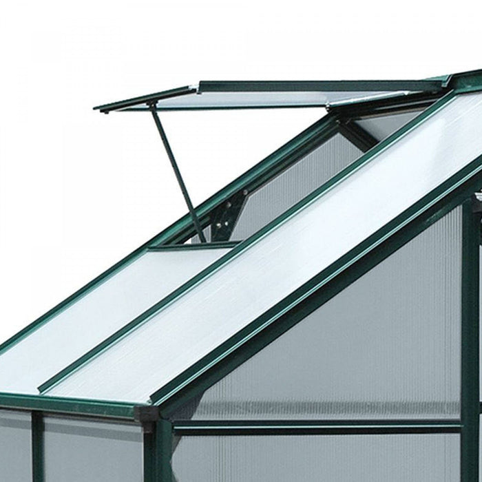 Outsunny 6.2' X 4.3' X 6.6' Clear Polycarbonate Greenhouse Large Walk-in Green House Garden Plants G