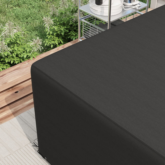 Outsunny 97" X 65" X 26" Outdoor Patio Furniture Cover, Waterproof, Black