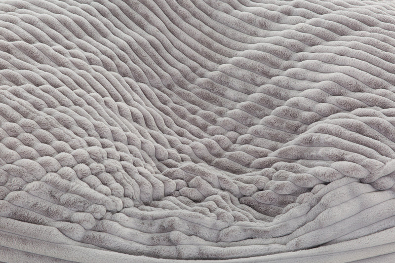 Sealy Kade Corduroy High Density Foam Bean Bag Chair - Grey