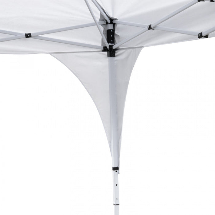 Outsunny 10'x10' Pop Up Canopy With 2 Tier Vented Roof Carrying Bag White