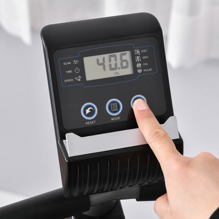 Soozier Recumbent Exercise Bike Indoor Magnetic Fitness Training Bike Stationary Workout Cycling Bik