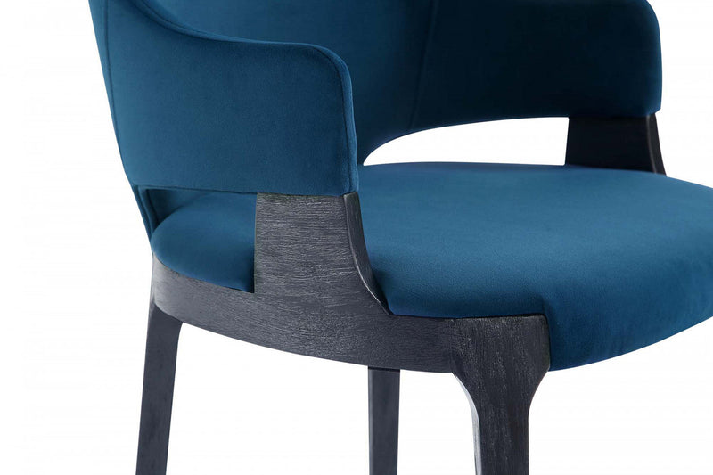 Kara Modern 8-Piece Dining Chair Set in Blue 