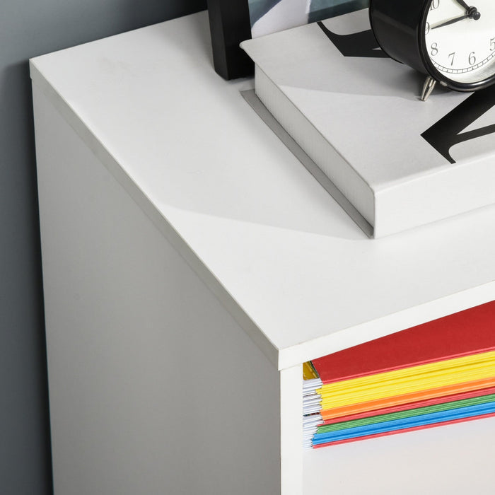 Homcom File Cabinet With 2 Lockable Drawers