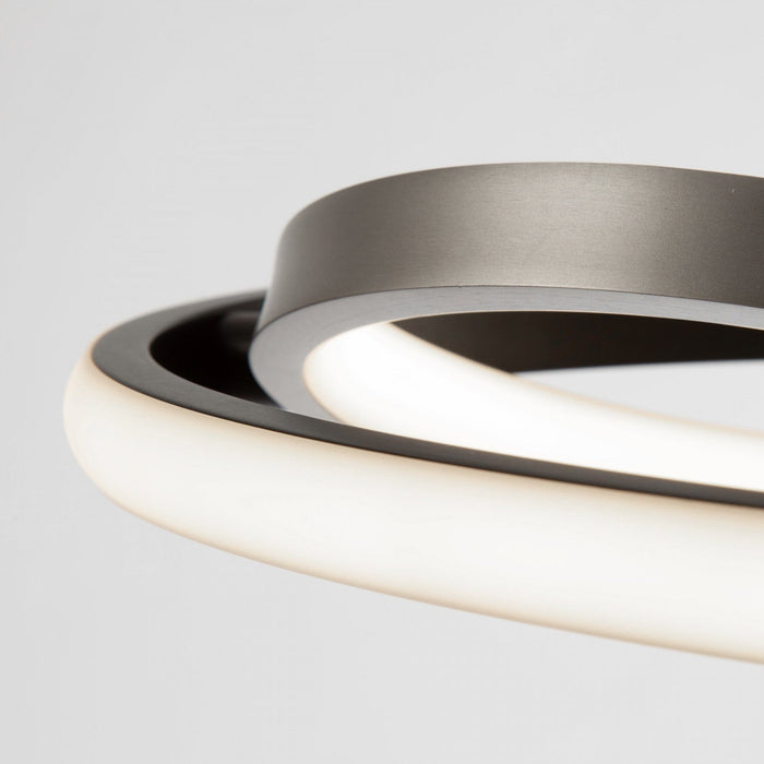 Gemini 18 W LED Black Nickel Flush Mount 