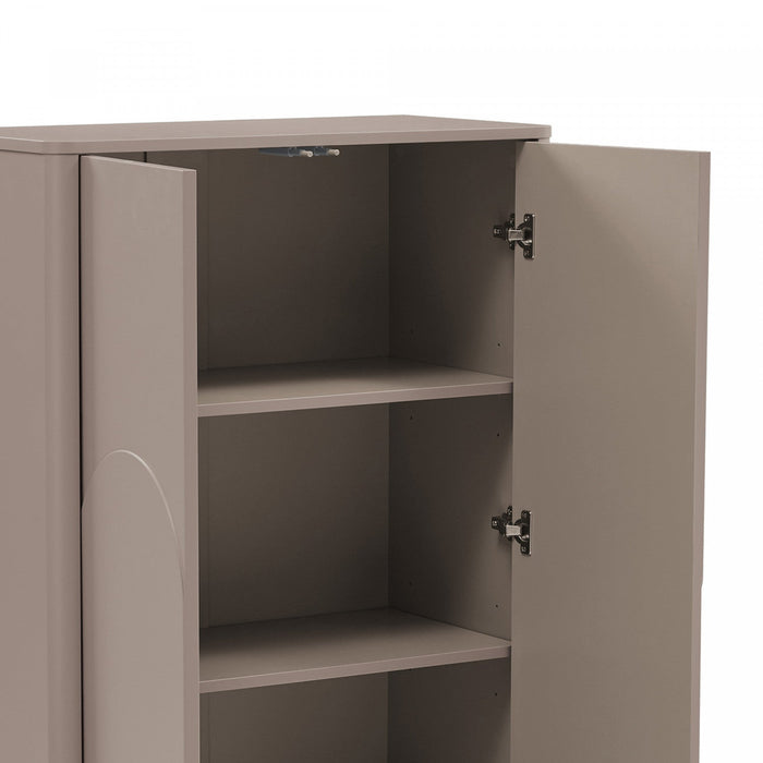Ella Modern 32\" Accent Cabinet in Mocha 